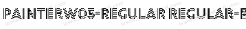 PainterW05-Regular Regular字体转换